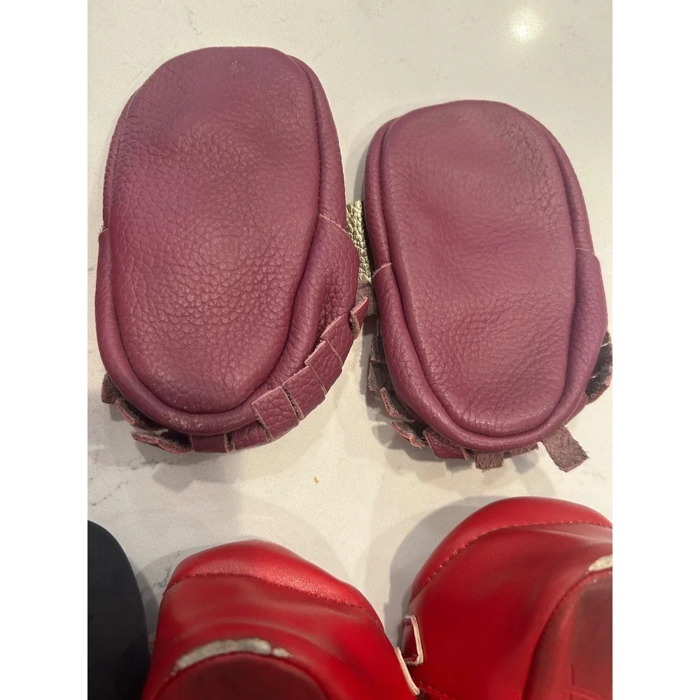 Janie and Jack Gymboree Baby Shoes Bundle Red Leopard Purple Bow Mary Janes